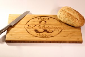 Personalized 11"x17" Large Bamboo Cutting Board